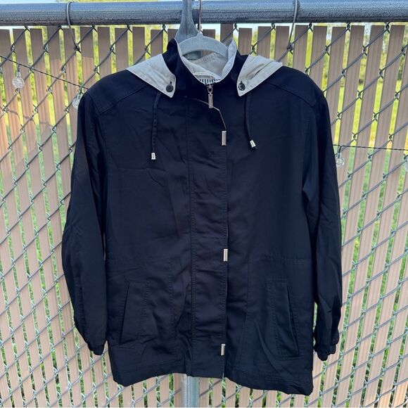 Braetan Jacket Mens Small Black Lined Full Zip Windbreaker Light Weight - Picture 2 of 11